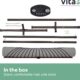 Vita5 Hamac sur Pied 2 Places avec Coussin, Hamacs Double Portable, Support Solide en Acier revetu, Charge Max de 200 Kg, Hauteur Re