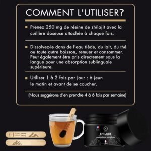 71M2LQSTlWL._AC_SL1500_.jpg Shilajit Pure 50G - Resine de Shilajit Himalaya Purifiee - Teste en Laboratoire - Riche en Acide Fulvique Humique, mineraux Oligo-
