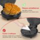 Aigostar Gaufrier pour 5 Gaufres en Forme de Cœur, 1000W, Plaques Antiadhesives de 19 cm, Temperature Reglable, Indicateur LED, Poig