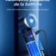 Compressed Air Blower, 100000 RPM PC Blower with 9000 mAh Battery, Dry Air Bomb Cleaning PC, 3 Speed Compressed Air Duster with LE