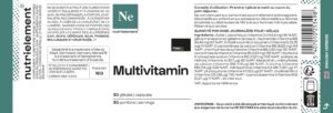 Nutrielement - Multivitamines 13 vitamines Riche en vitamine D, C, E, B3, B5, B6, B1 Sante et Sport Renforcement Immunitaire