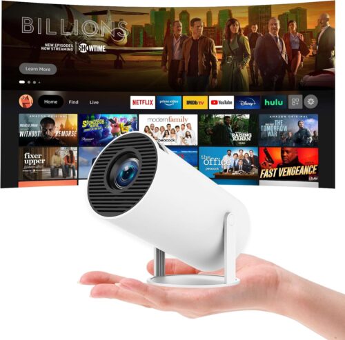 Mini Projector 4K Portable Video Projector WiFi 6 Android 11 Projector 1080P Full HD Support for Phone PC Lap HDMI Home Cinema 180