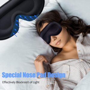 Masque de sommeil mousse douce, confortable - Homme & Femme