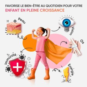 Multivitamines enfants 3+ – 120 gommes, Oméga 3-6-9