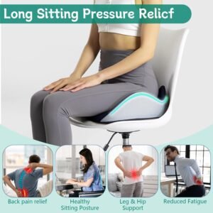 Coussin orthopédique mousse à mémoire coccyx réglable