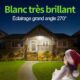 intelamp Lampe Solaire Exterieur 6000mAh Lumiere Solaire Exterieure avec Detecteur de Mouvement 1200LM IP65 Eclairage Exerieur Solai
