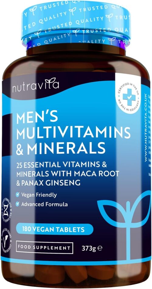 Multivitamines pour hommes 25 vit. & minéraux - maca ginseng