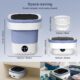 Mini Machine a Laver,12L Machine a Laver Portable,Mise a Jour Mini Lave Linge avec 3 Modes de Nettoyage en Profondeur Panier D'ess