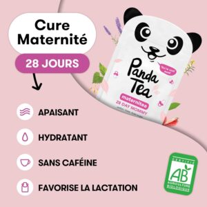 71MvTslyhuL._AC_SL1500_.jpg Panda Tea Maternité Tisane BIO Sans Caféine - 28 Sachets