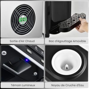 Machine à glaçons GOPLUS 3 en 1 eau chaude/froide