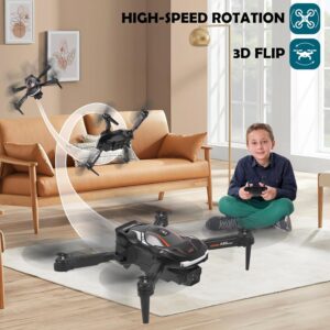 Mini Drone pour Enfant avec Camera 1080P HD, Avec une touche decollageatterrissage, Flip 3D, Capteur de gravite, Controle gestuel,