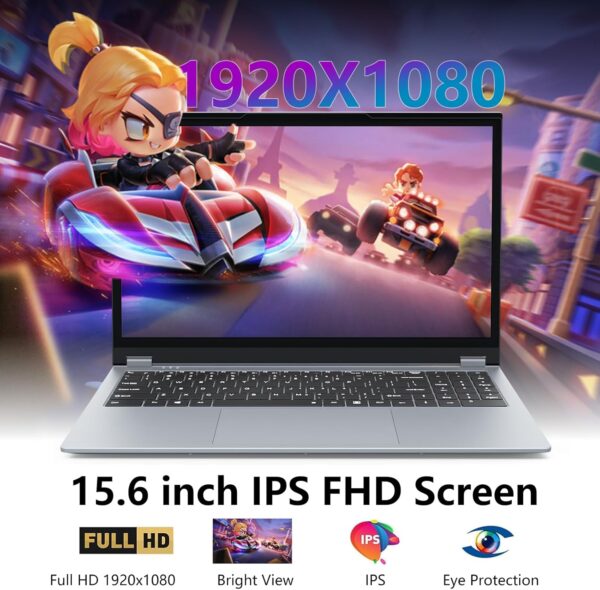 Ekonavi 15.6 Inch Laptop 2 in 1, AMD Ryzen 3 3200U Laptop 16GB RAM SSD 512GB Laptop 1920x1080 Screen with RJ45 Type-C USB 3.0 Ultra-