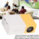 Tbest Video Projector, Projector, 4K Projector, 16 9 Projector, Portable Projector 24 to 60 Inches Resolution 192080 Large En Projec