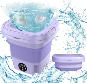 Mini machine à laver portable 8L pliable avec essorage