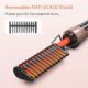 Peigne chauffant réglable pour cheveux afro et barbe