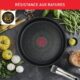 Tefal Ingenio Lot de 2 poeles 2428 cm poignee amovible, Induction, Acier inoxydable, Revetement antiadhesif, Empilable, Compatibl