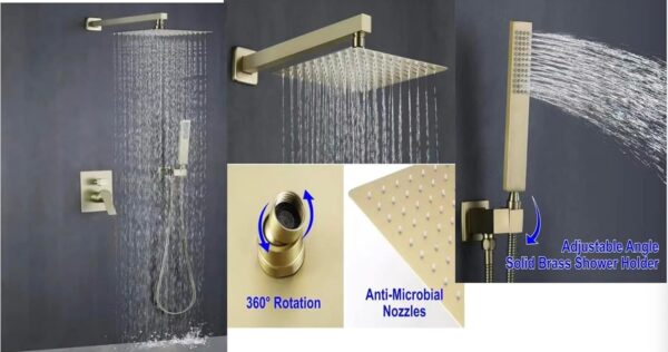 imiiHO 050 Wall shower 2 functions (2 functions)