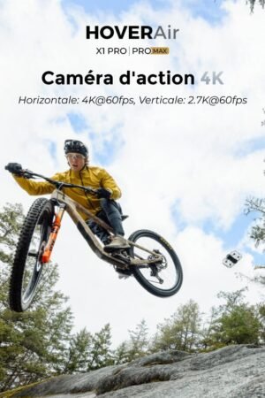Drone caméra 4K HOVERAir X1 Pro pliable 42 km/h 10 modes