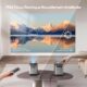 Mini Portable Projector Electric Focus20000 Lumens WiFi6 Bluetooth Video Projector, TOPTRO 1080P FHD Supported 4K Portable Home Th