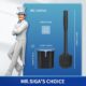 71OuHpvkVL._AC_SL1500_.jpg MR.SIGA Toilet Brush, Silicone Toilet Brush with Stand, Wall or Floor Mount, Hanging Toilet Brush for Bathroom, Black