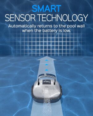 71OzEtqpY2L._AC_SL1500_.jpg Robot piscine WYBOT, 100 min, forte aspiration, parking auto