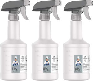 MR.SIGA Lot de 3 Vaporisateurs Atomiseurs Reutilisables, Vaporisateur 470 ml, Buse de Pulverisation Reglable, Flacon Spray Vide pour