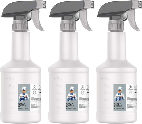 MR.SIGA Lot de 3 Vaporisateurs Atomiseurs Reutilisables, Vaporisateur 470 ml, Buse de Pulverisation Reglable, Flacon Spray Vide pour