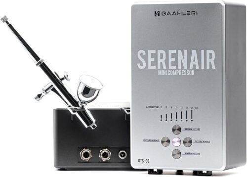 Gaahleri Ambition GTS-06 Series Airbrush and Air Compressor Kit with Air Control