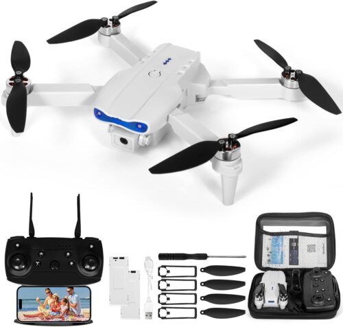 Drone pour Enfant avec Camera 1080P HD, Drone Quadricoptere FPV WiFi Telecommande, Mode sans Tete, Maintien d'Altitude, 360Flips, C