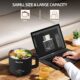 Vocha Multicuiseur Electrique, petite marmite electrique en acier inoxydable 1,6 L, hot pot electrique portable pour chambre d'etudi