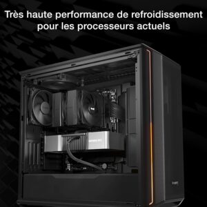 71PuwvOvRVL._AC_SL1500_.jpg be quiet! Pure Rock Pro 3 Black ventirad radiateur, tres haute performance de refroidissement, 6 caloducs noirs 6 mm haute performan