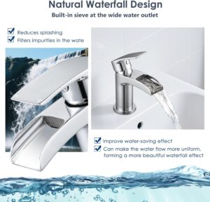Robinet mitigeur évier Peppermint monobloc bec cascade