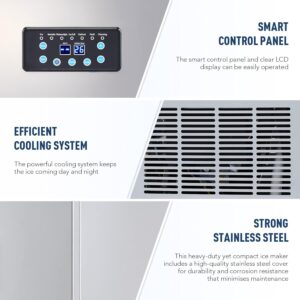 71Q0Gs9WncL._SL1500_.jpg Machine à glaçons commerciale CREWORKS 73 kg/24h inox