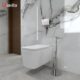 Lavita Duofix Complete Flush Set with lavita Dalia White Rimless Cistern Toilet Seat with Soft-Close Mechanism Delta 25 Control
