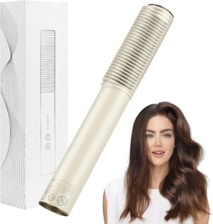 Brosse lissante ionique Banaone 2-en-1 anti-brûlure 25s