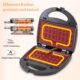 71QKmYD4d2L._AC_SL1500_.jpg OKYUK Gaufrier, Gauffrier multifonctions 750W avec 6 plaques de gril antiadhesives amovibles, gauffrier repondant a differents besoi