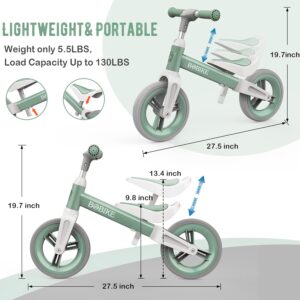 Children's Balance Bike without Pedals 1.5-4 Years Up to 25 kg, Adjustable Steering Wheel and Saddle, Steering Wheel, Anti-Theft, Li
