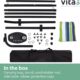 Hamac sur pied Vita5 2 pers toile coton, support solide