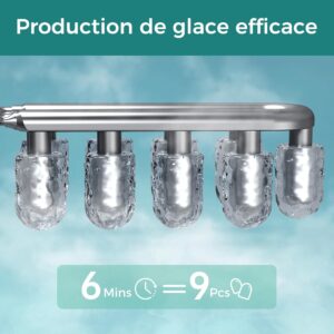 Machine à Glaçons QEXREED Autonettoyante – 12 kg/24 h