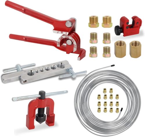 Kit d'outils pour élargir conduites de frein Poweka 7,6 m