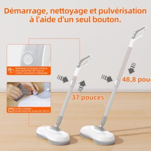71RI5ERDo0L._AC_SL1500_.jpg Balai électrique sans fil Redkey auto-nettoyant 250ml