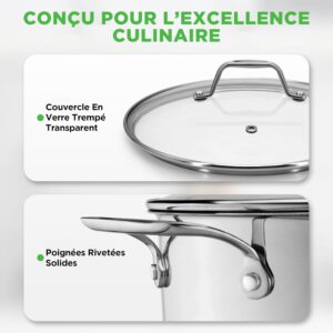 71RK4dRJ9oL._AC_SL1500_.jpg Marmite inox 14 litres Nutrichef 18/8 tous feux induction