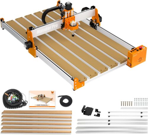 FoxAlien Masuter Pro Kit d'extension 4080 avec Spoilboard hybride ameliore pour CNC fraiseuse Masuter Pro Working Area Extend (15.75