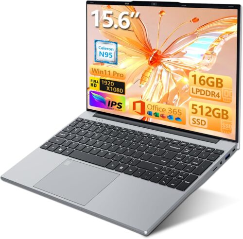 Ordinateur portable 15,6 Moacreto Celeron N95 16Go 1To SSD FHD