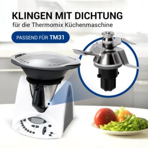 VIOKS Couteau TM31 Remplacement pour Couteau Thermomix TM31 - Couteau Melangeur pour Thermomix Vorwerk TM31 - Couteaux Bimby TM31 en