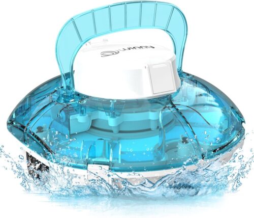 WINNY POOL CLEANER Winny 200 Robot Swimming Pool, Wireless Pool Vacuum Cleaner with Battery, Battery Life 75 Min for Above Ground Po