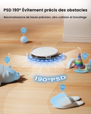 Robot aspirateur OKP K5 Ultra, Laser ToF, 6000Pa, 170 min