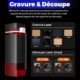 ACMER S1 Graveur Laser Portable 6W, Decoupeuse Laser Mini a Precision 0.04 mm, Zone de Gravure 130130 mm, Machine a Graver Laser po