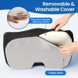 71SUytojpDL._AC_SL1500_.jpg Benazcap Coussin Coccyx,Coussin Chaise Bureau Orthopedique Soulagement de la Pression pour Coccyx,Sciatique,Hanche,Coussin Ergonomiq