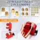 Kit d'outils pour élargir conduites de frein Poweka 7,6 m